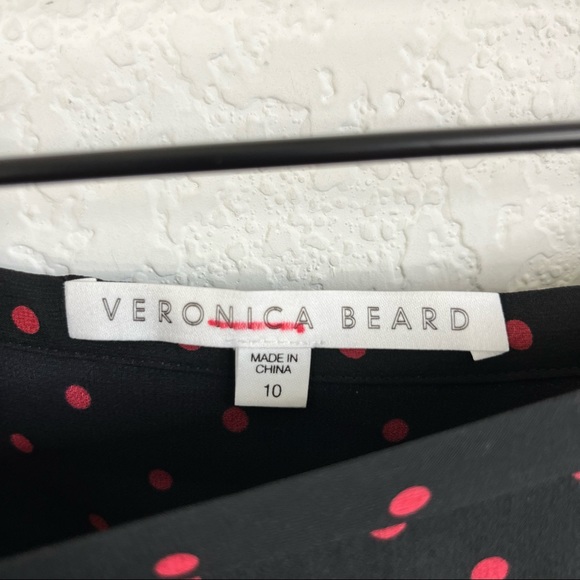 Veronica Beard 'Millie' Polka Dot Ruched Draped Mini Skirt - Picture 7 of 8